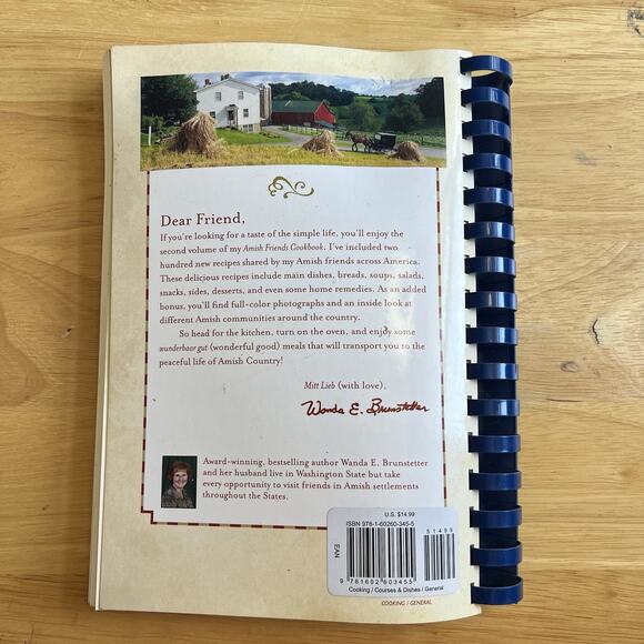 Wanda E Brunstetters Amish Friends Cookbook Volumes 1 And 2 Recipes - Picture 13 of 13